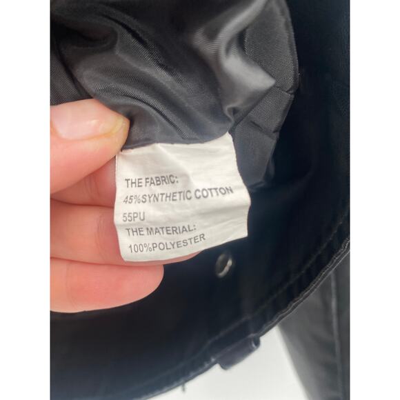 yadanluwa Black Bomber Motorcycle Jacket M - Picture 4 of 7